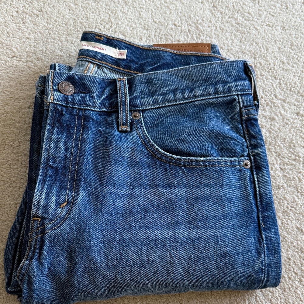 LEVIS MIDDY STRAIGHT JEANS